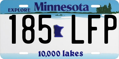 MN license plate 185LFP