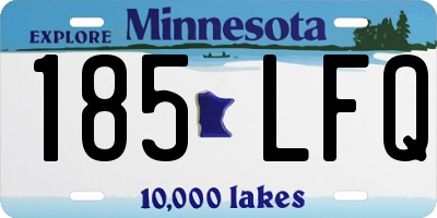 MN license plate 185LFQ