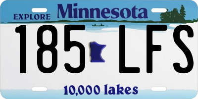 MN license plate 185LFS