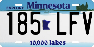 MN license plate 185LFV