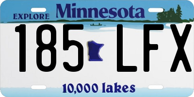MN license plate 185LFX
