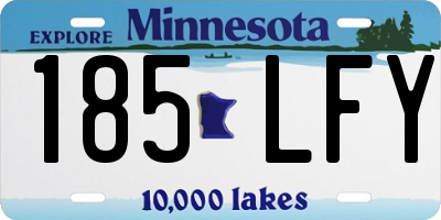 MN license plate 185LFY