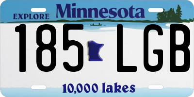 MN license plate 185LGB