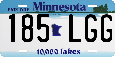 MN license plate 185LGG