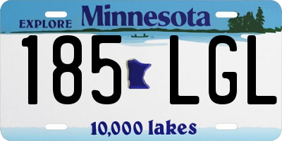 MN license plate 185LGL