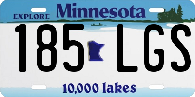 MN license plate 185LGS
