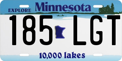 MN license plate 185LGT