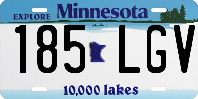 MN license plate 185LGV