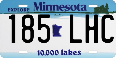 MN license plate 185LHC