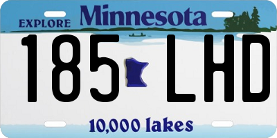 MN license plate 185LHD