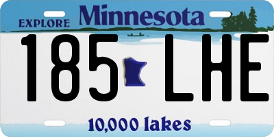 MN license plate 185LHE