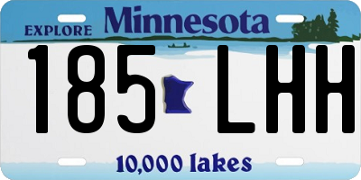 MN license plate 185LHH