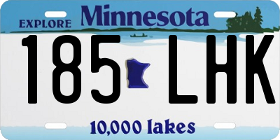 MN license plate 185LHK