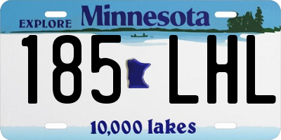 MN license plate 185LHL