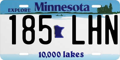 MN license plate 185LHN