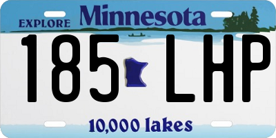 MN license plate 185LHP