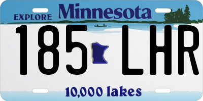 MN license plate 185LHR