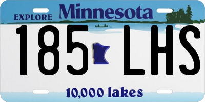 MN license plate 185LHS