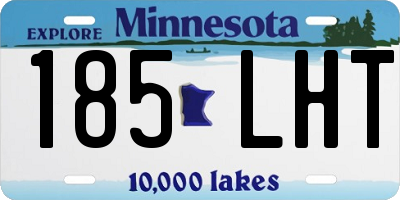 MN license plate 185LHT