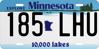 MN license plate 185LHU