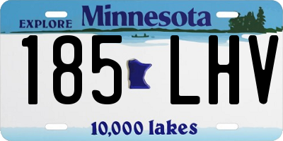 MN license plate 185LHV