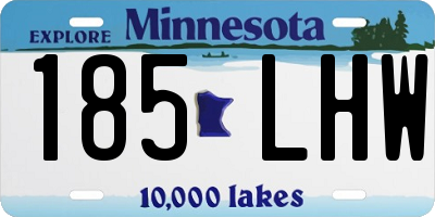 MN license plate 185LHW