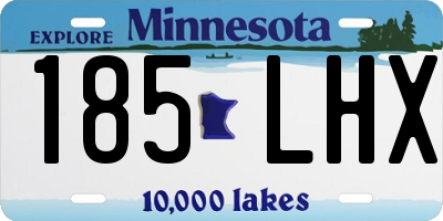 MN license plate 185LHX