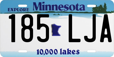 MN license plate 185LJA