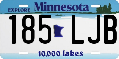 MN license plate 185LJB