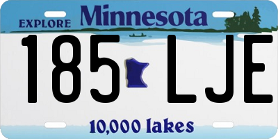 MN license plate 185LJE