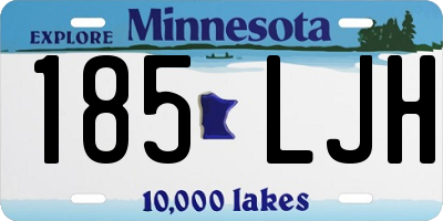 MN license plate 185LJH