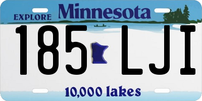 MN license plate 185LJI
