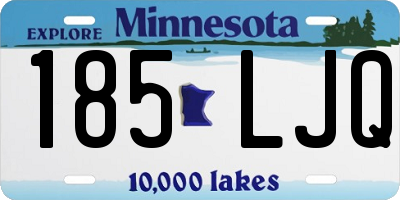 MN license plate 185LJQ