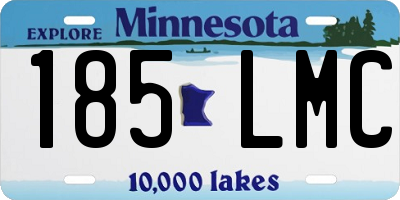 MN license plate 185LMC