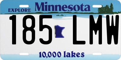 MN license plate 185LMW
