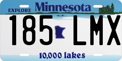 MN license plate 185LMX