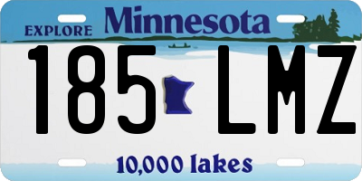 MN license plate 185LMZ