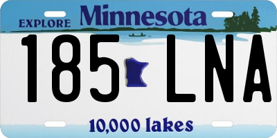 MN license plate 185LNA