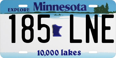 MN license plate 185LNE