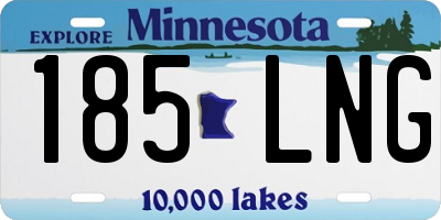 MN license plate 185LNG