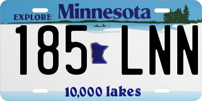 MN license plate 185LNN