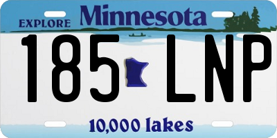 MN license plate 185LNP