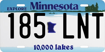 MN license plate 185LNT