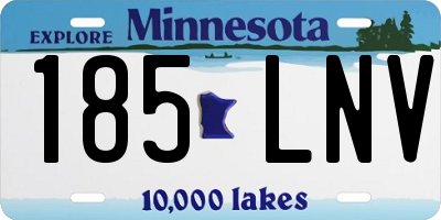 MN license plate 185LNV