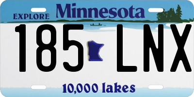 MN license plate 185LNX
