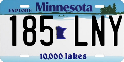 MN license plate 185LNY