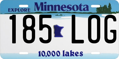 MN license plate 185LOG