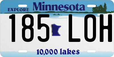 MN license plate 185LOH