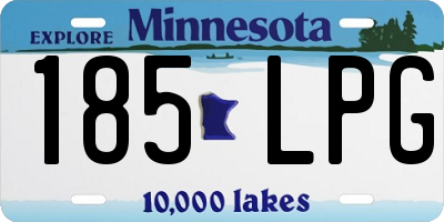 MN license plate 185LPG