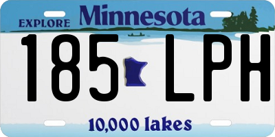 MN license plate 185LPH